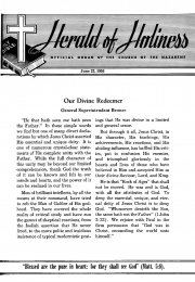 Title Page of Herald of Holiness - June 22, 1955