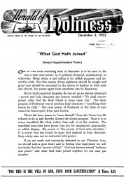 Title Page of Herald of Holiness - December 3, 1952