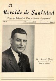 Portada: Dr. Samuel Young, Superintendente Gral. Iglesia del Nazareno