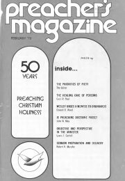 Title Page of Preacher's Magazine