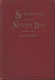 Image of book cover Sermons that Never Die