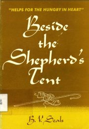 Cover Image - Beside the Shepherd's Tent
