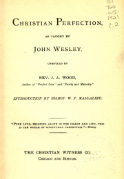 Image of Title Page - Christian Perfection as Taught by John Wesley