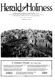 Title Page of Herald of Holiness - December 15, 1920