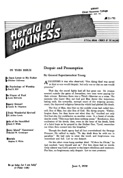 Cover page of Herald of Holiness - June 5, 1950