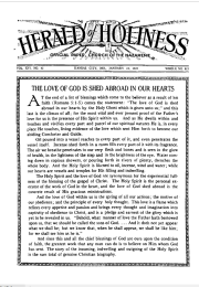 Front page of Herald of Holiness - January 18, 1928