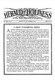 Front page of Herald of Holiness - October 9, 1929