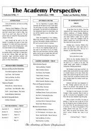 The Academy Perspective Vol. 6 1996-1997