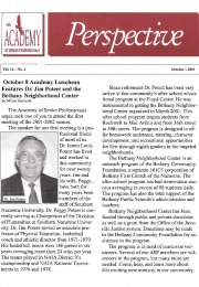 The Academy Perspective Vol. 11 2001-2002
