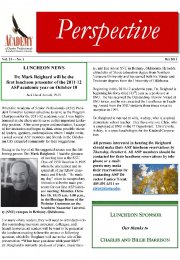 The Academy Perspective Vol. 21 2011-2012