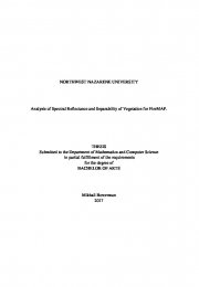 Analysis of Spectral Reflectance and Separability of Vegetation for FireMAP