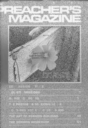 Preacher's Magazine Volume 59 Number 3, March, April, May, 1984