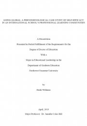 Going global: a phenomenological case study of self-efficacy in an international school's professional learning communities