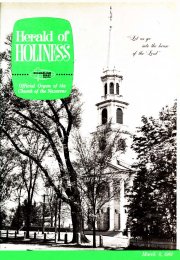 Herald of Holiness - March 8, 1961