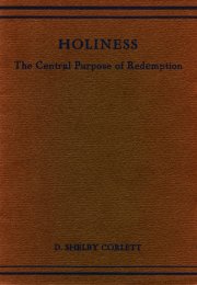 Holiness, the Central Purpose of Redemption