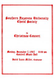 SNU Choral Society Christmas Concert (1987)