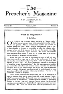 Title Page of Preacher's Magazine