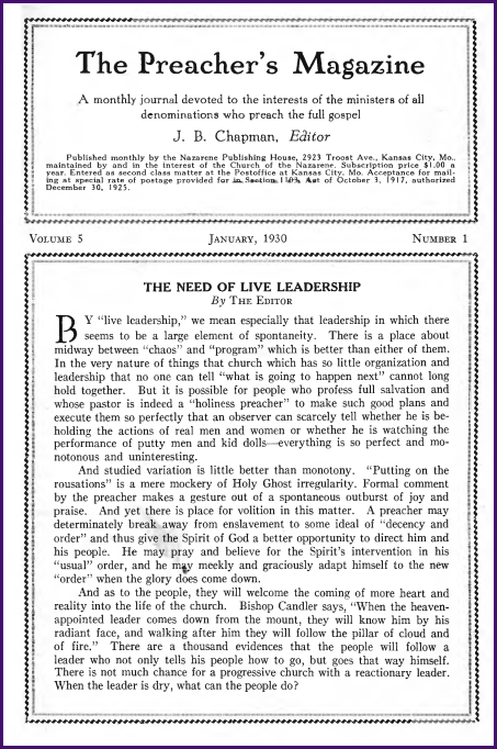 Cover of Preacher's Magazine