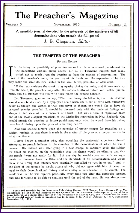Cover of Preacher's Magazine