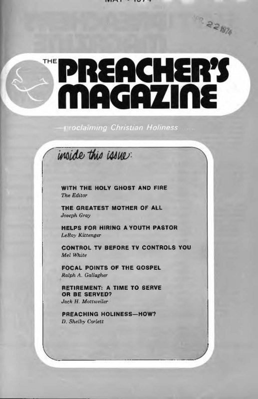 Title Page of Preacher's Magazine