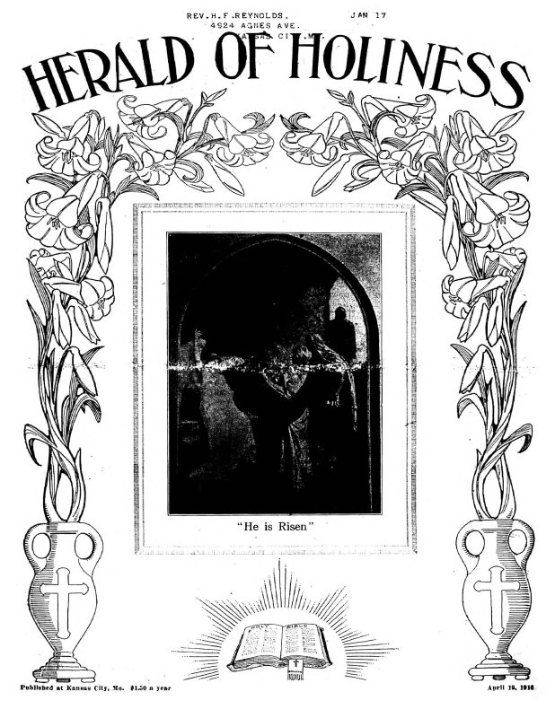 Title Page of Herald of Holiness - April 19, 1916