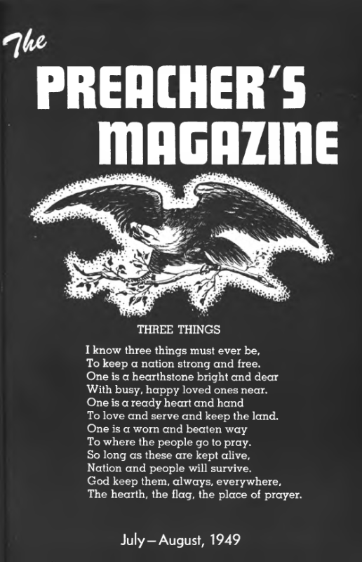 Title Page of Preacher's Magazine