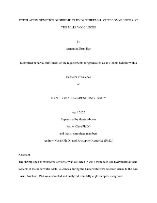 Samantha Brundige Cover Page