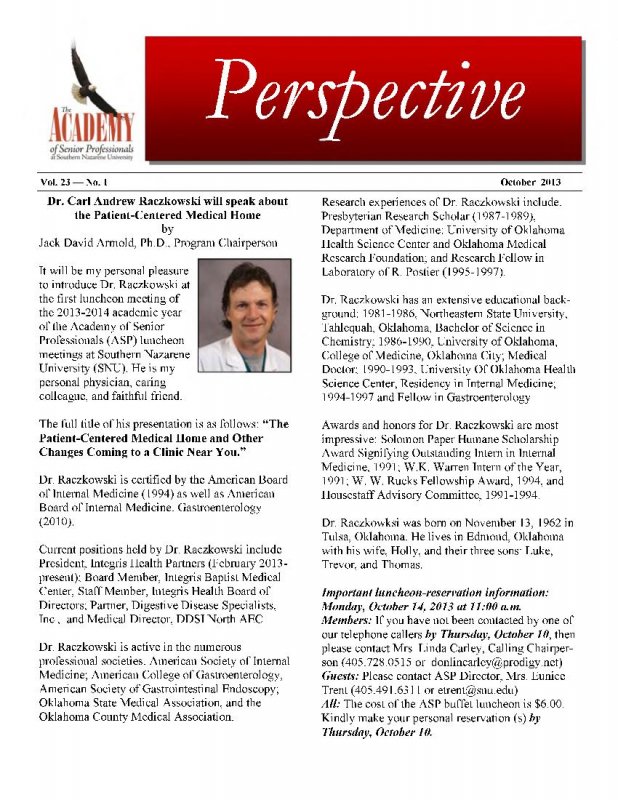 The Academy Perspective Vol. 23 2013-2014
