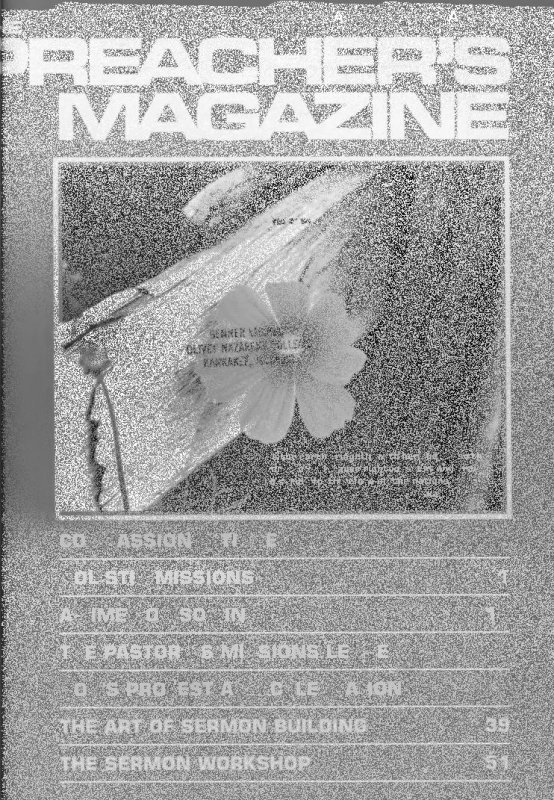 Preacher's Magazine Volume 59 Number 3, March, April, May, 1984