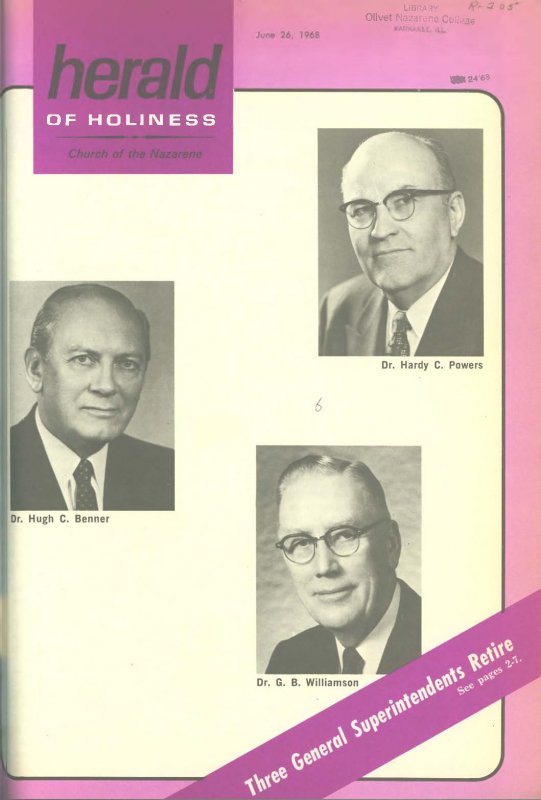 Herald of Holiness - June 26, 1968