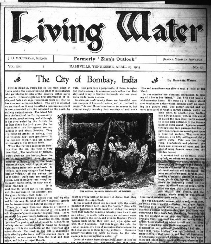 Living Water, Apr. 22, 1909